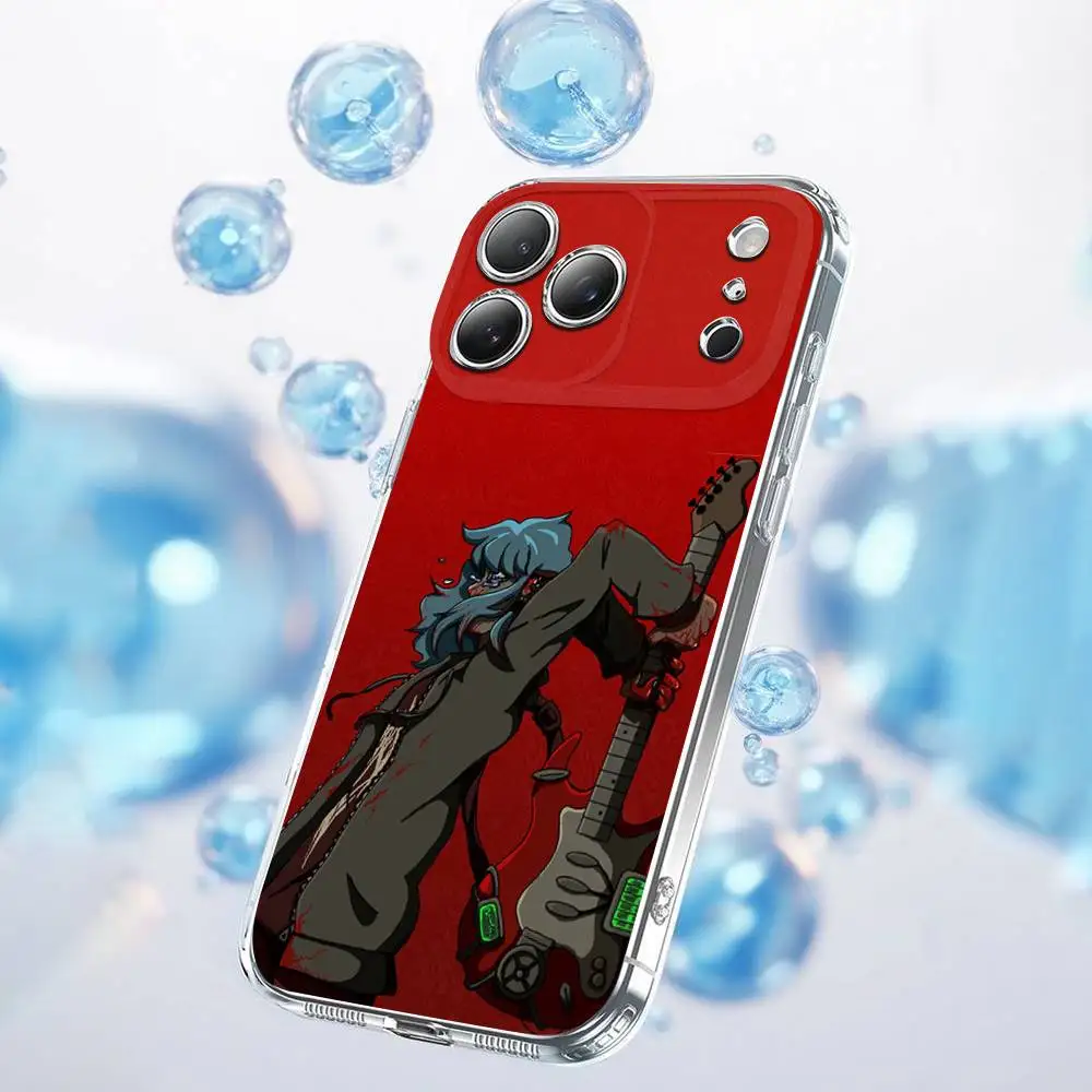 حافظة هاتف كارتون S-Sally Face SF لهواتف iPhone 17,16,15,14,13,12,11 Plus,Pro,Max,Plus,E,SE4,Air,Mini شفافة