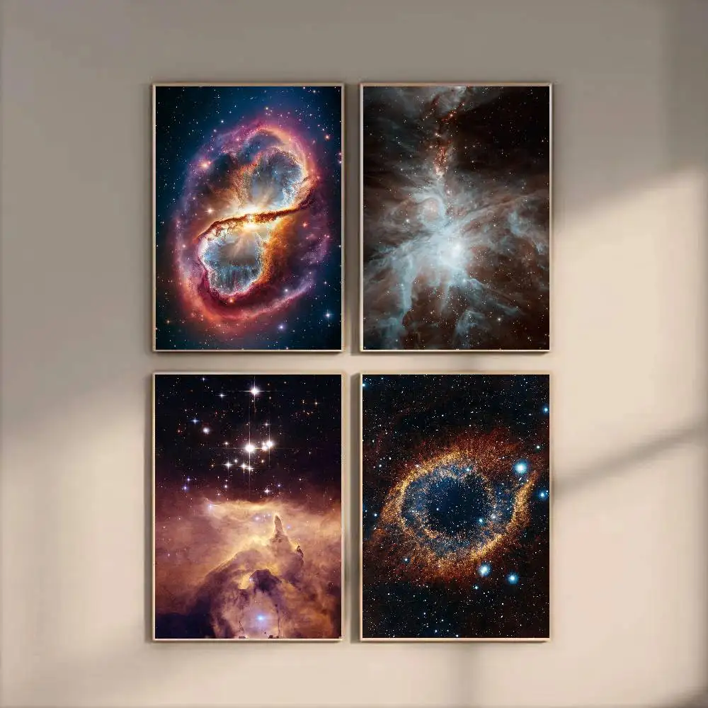 Hubble Space Telescope Poster Art Sticky Wall Waterproof Home Living Room Bedroom Bar Aesthetic Decoration