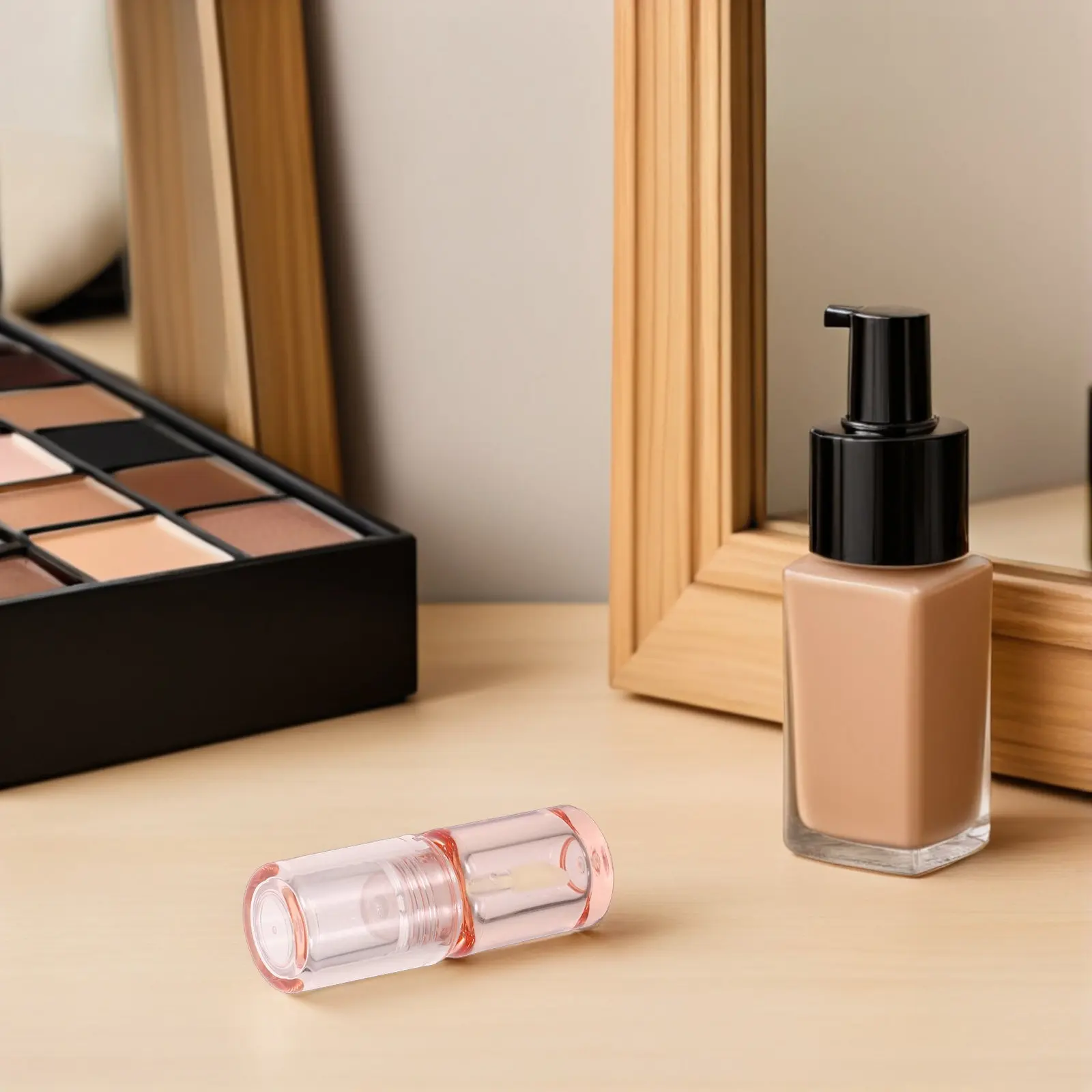 

Набор из 6 мини-тюбиков для блеска для губ, 3,4 мл, многоразовые пустые пластиковые тюбики с тонкой кисточкой-аппликатором для образцов блеска для губ своими руками, компактные