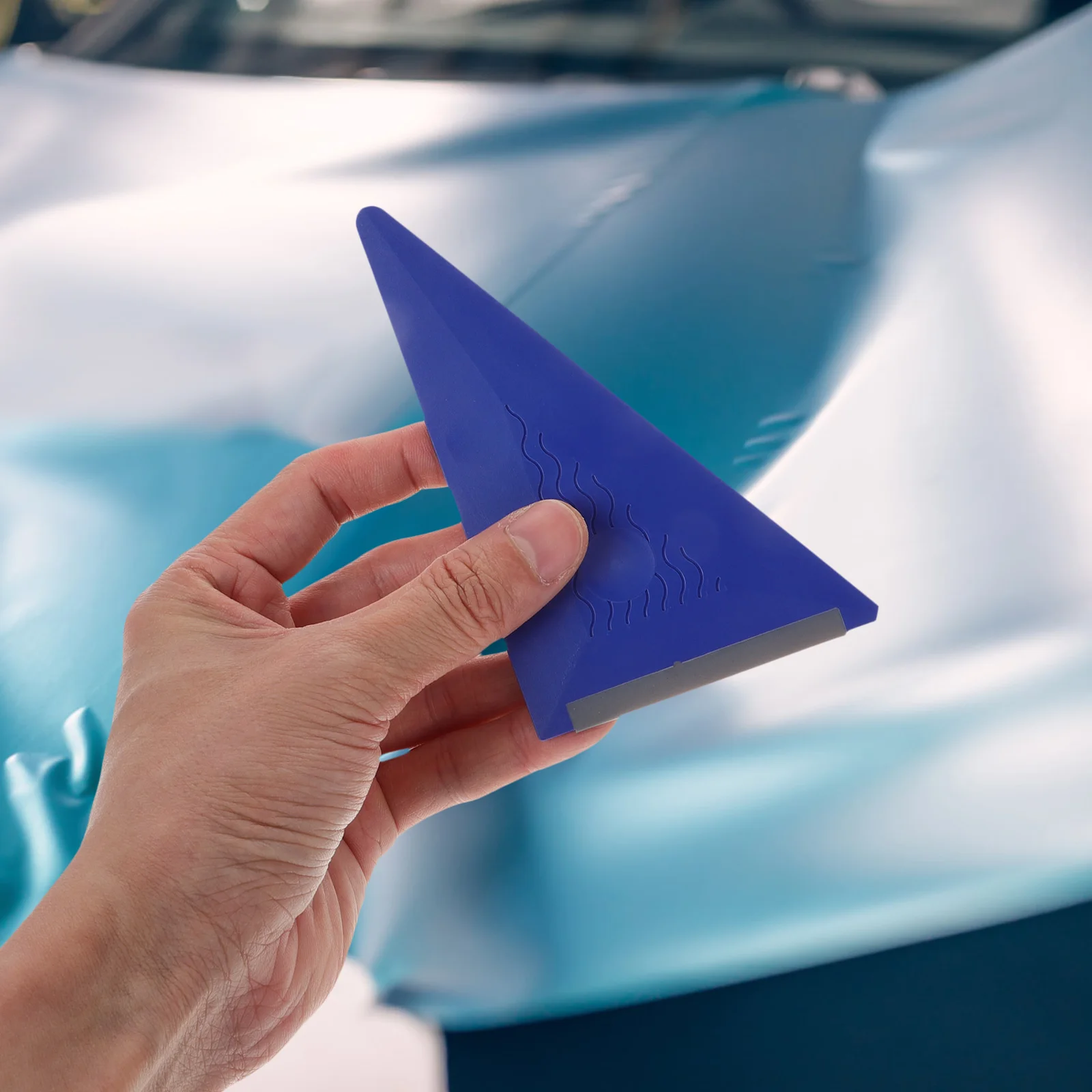 

Треугольный скребок для автомобильной пленки с мягким краем из АБС-пластика, не царапающий, для установки виниловой пленки на авто, удаления пузырей, инструмент для оклейки авто