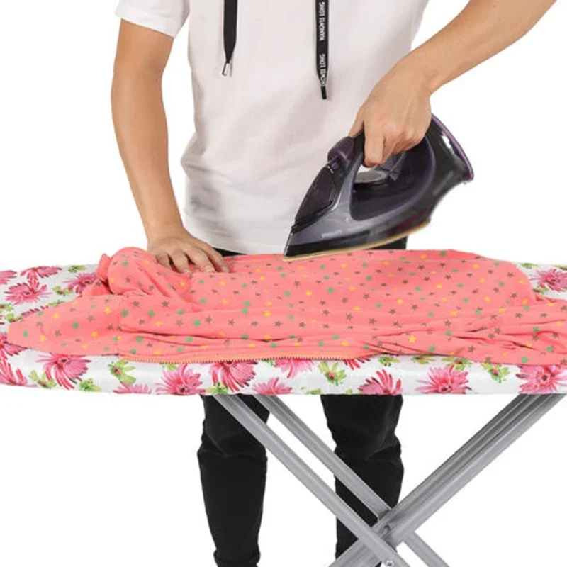 140*50cm  Ironing Board Cover Print Fabric Ironing Cloth Guard Protective Ultra Thick Heat Retaining Felt Iron Board Cover Home