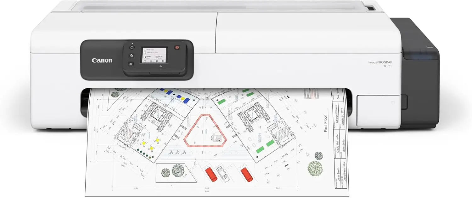 

Canon imagePROGRAF TC-21 24" - Large Format Printer, Poster & Plotter Printer, Automatic Roll & Cut Sheet Paper Feeder,