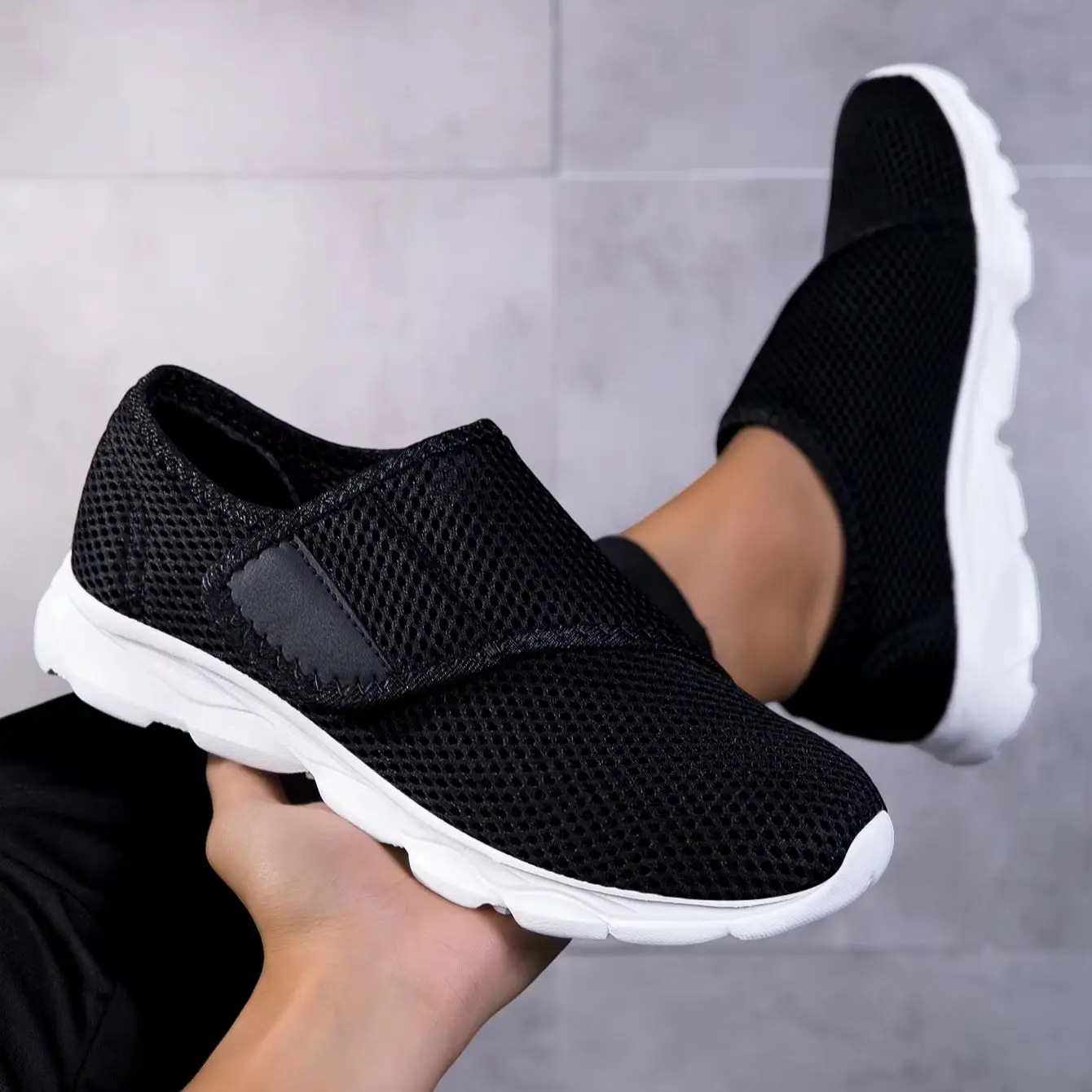 Neue Orthopädische Freizeitschuhe für Breite & Geschwollene Füße - Weiche, Bequeme Diabetiker-Schuhe zur Hallux-Valgus-Korrektur – Detail 1