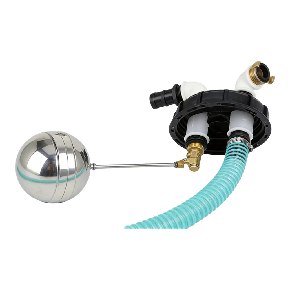 IBC Lid DN 150 with Overfill Protection and Pump Connection for Rainwater Tanks Supporting Smooth Airflow and Spill Control