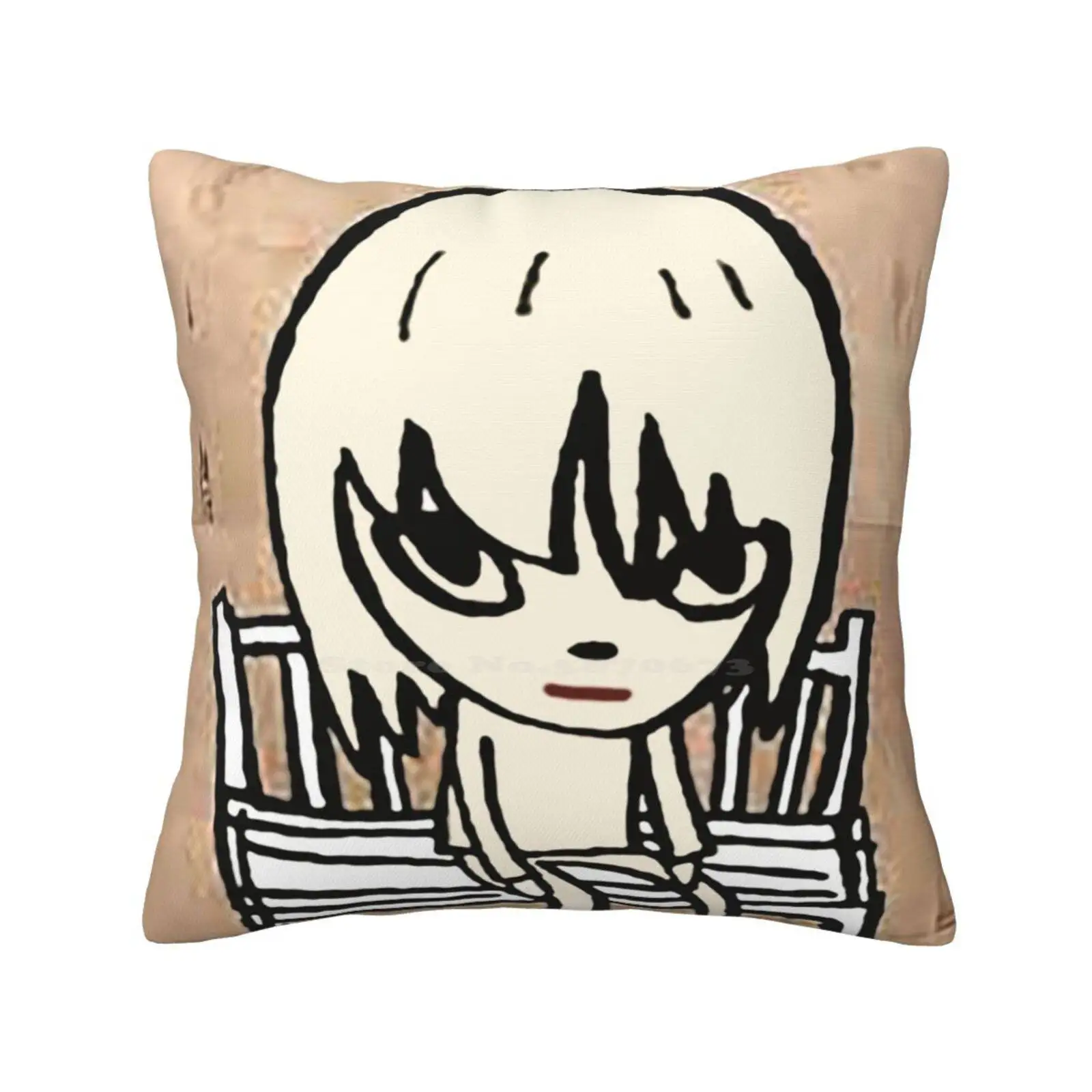 Yoshimoto Art Pillows Case Bedroom Home Decoration Yoshimoto Nara Nara Artist Nara Lacma Oh My God I Miss You Yoshi Tomonara