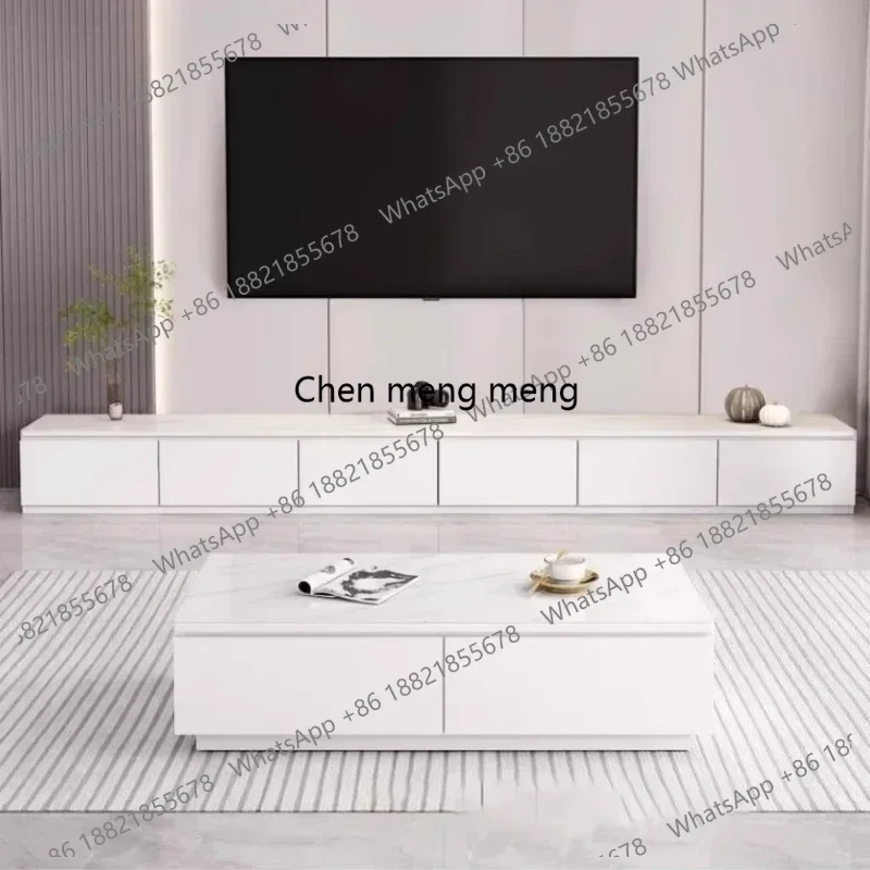 

F5822 Luxury TV Cabinet Rock Slab Household Living Room Small Apartment Luxury Designer Entertainment Meuble Tele Hotel Furnitur