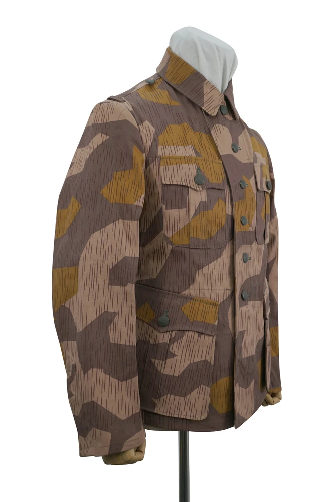 GUCA-013 Wwii Duitse Heer Splinter 41 Bruin Variatie Camo M41 Veld Tuniek