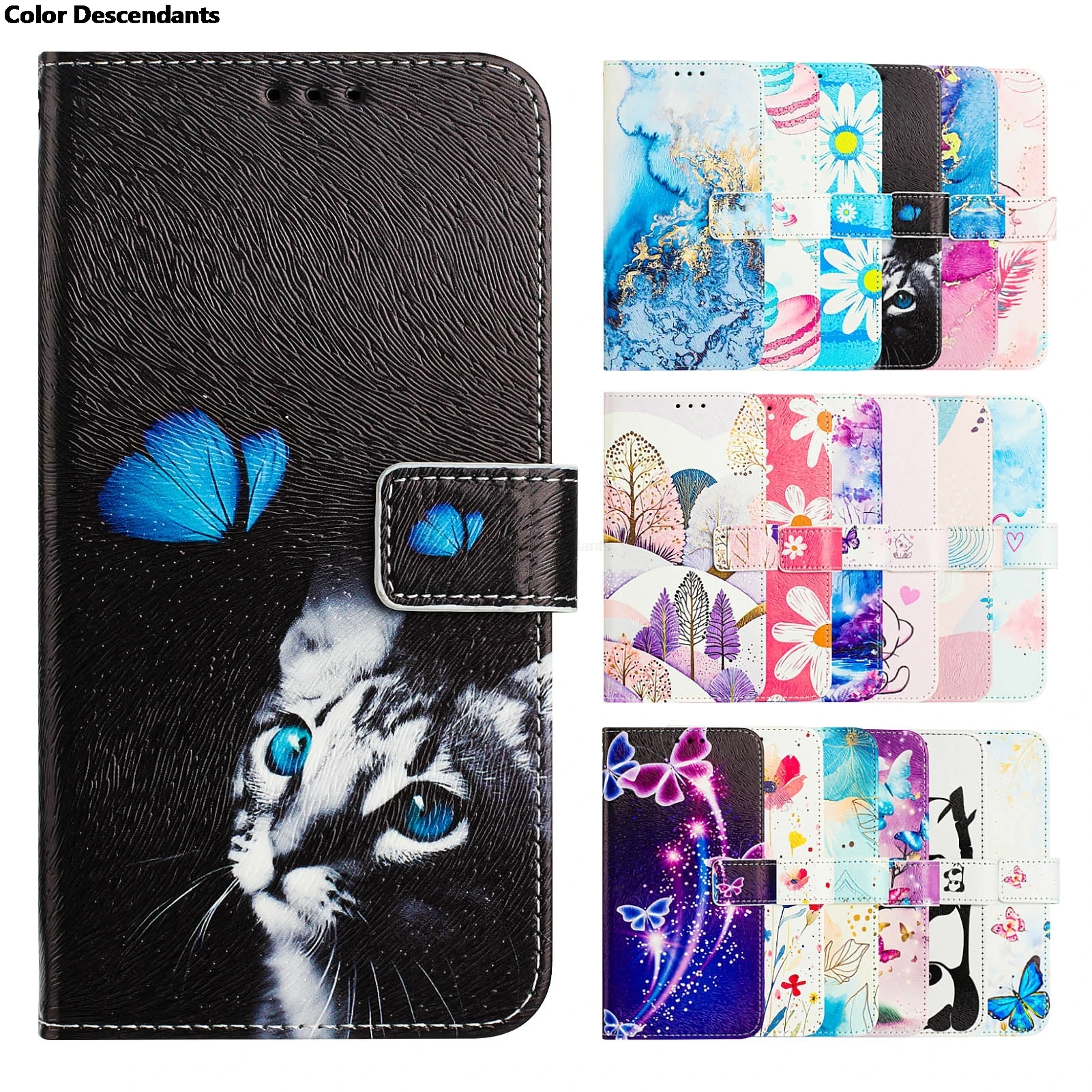 Butterfly Painting Case For Samsung Galaxy M12 M13 M14 M15 M32 M22 M23 M33 M34 M52 M53 M54 M55 M62 5G A10 A20 A30 A40 A50 Cover