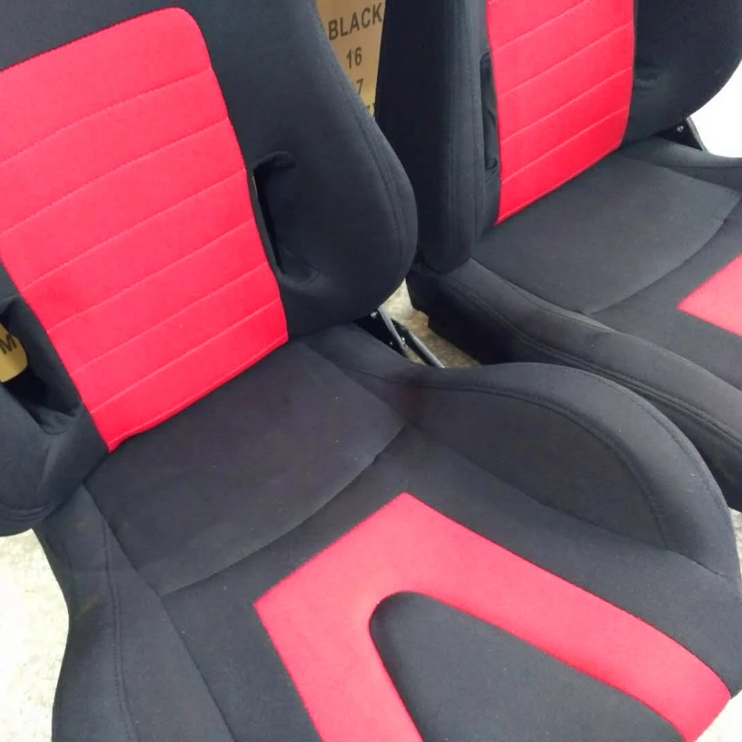 1069 Red Mixed With Black Universal Vehicle Slider Simulator Gaming Station Adjustable Sim Bucket Racing Seats