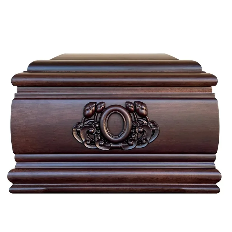 

Urn full set of solid wood ebony men's and women's gray bone box moisture-proof