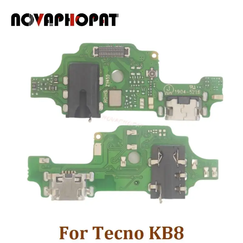 

Novaphopat For Tecno KB8 USB Dock Charger Port Plug Headphone Audio Jack Microphone MIC Flex Cable Charging Board