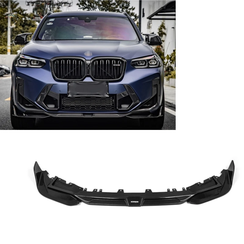 For BMW X3M F97 LCI Dry Carbon Fiber SQ Style Rear Bumper Splitter Front Lip For BMW X3M F97 LCI 2022 -UP X3M F97 Front Lip