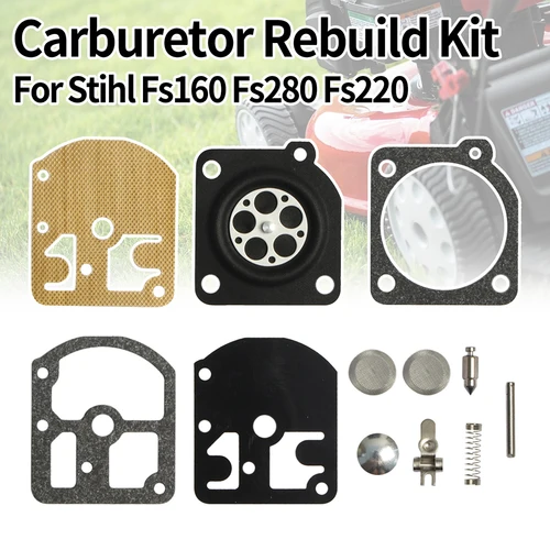 Kits de reparación de carburador RB-13 para Stihl FS120 FS160 FS180 FR220 FS280 FS290 FR220 recortadora desbrozadora reemplazar