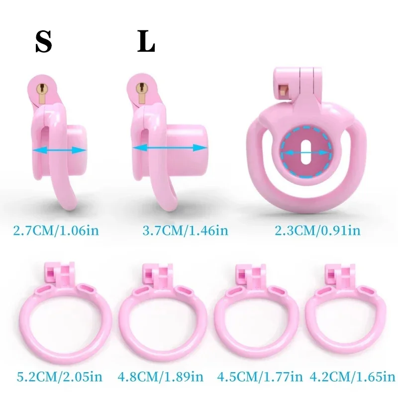 BDSM Sissy Slave Inverted Male Chastity Cage ABS Negative Cock Cages 성인콕링Chastity Belt Solid  Penis Rings Metal Sex Toys For Men