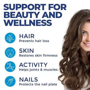 Mořský kolagen | s kyselinou hyaluronovou, vitamínem C a biotinem | Doplněk stravy s vysoce koncentrovaným kolagenem pro muže a ženy 120 kapslí 8 nejlepší prodej kolagenové doplňky - №6