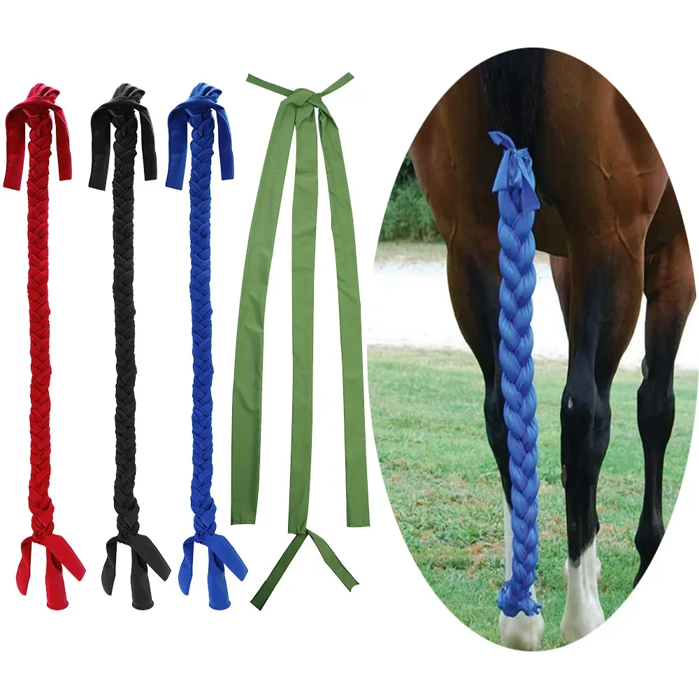 

Horsetail Bag Anti-bite Braided Tail Cover Protector Anti-flies Keep Warm Horse Tail Bag Braided Rope Horse Grooming Supplies