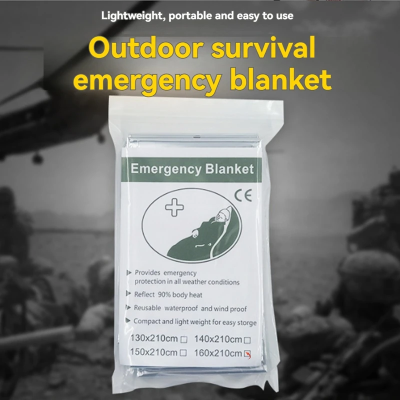 Rescue Emergency Blanket Space Thermal Survival Blanket Warm Blanket Thermal Insulation Sleeping Blanket