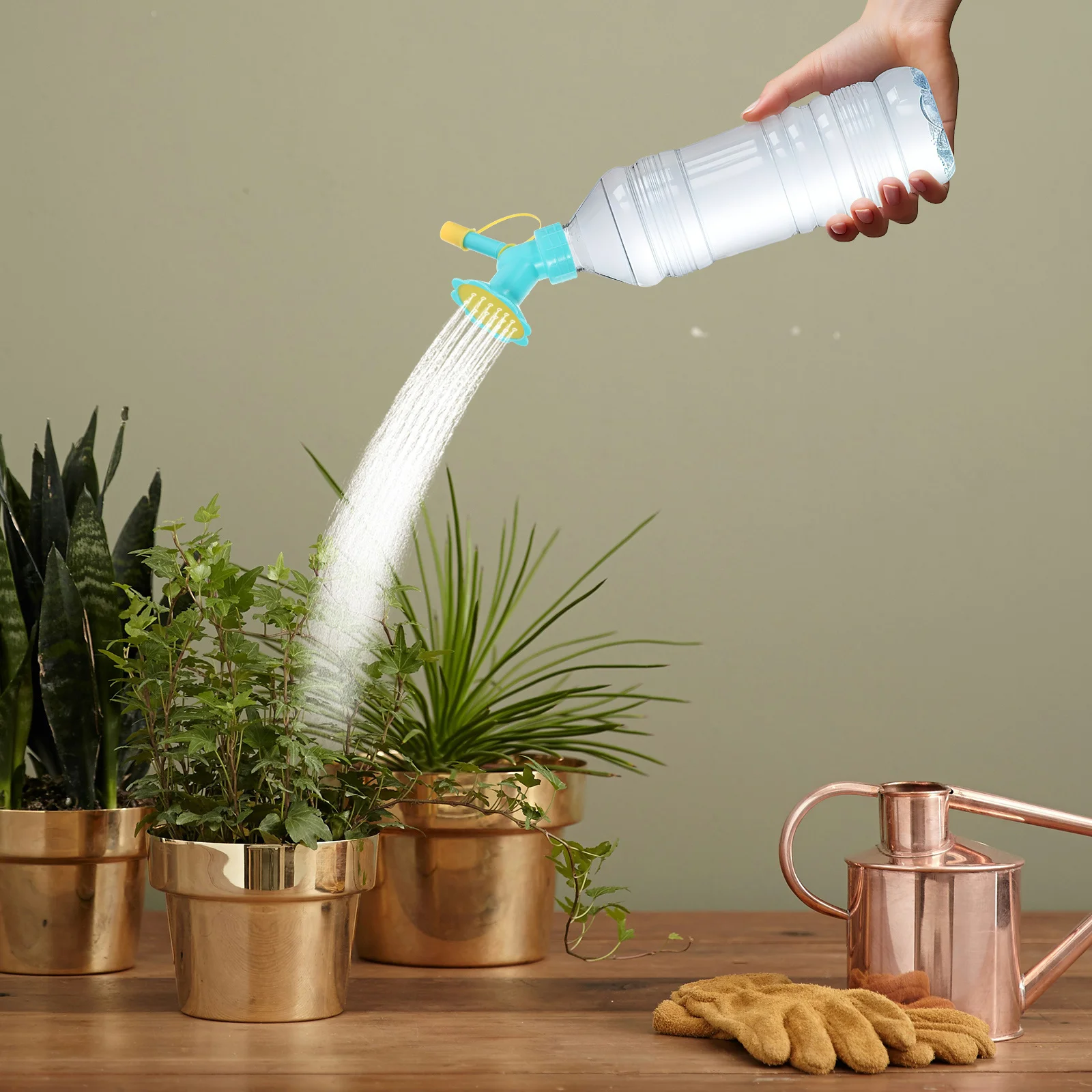 

10pcs Watering Spray Heads Plastic Bottle Sprinkler Spout Replacement Bonsai Garden Tool Plant Watering Nozzle