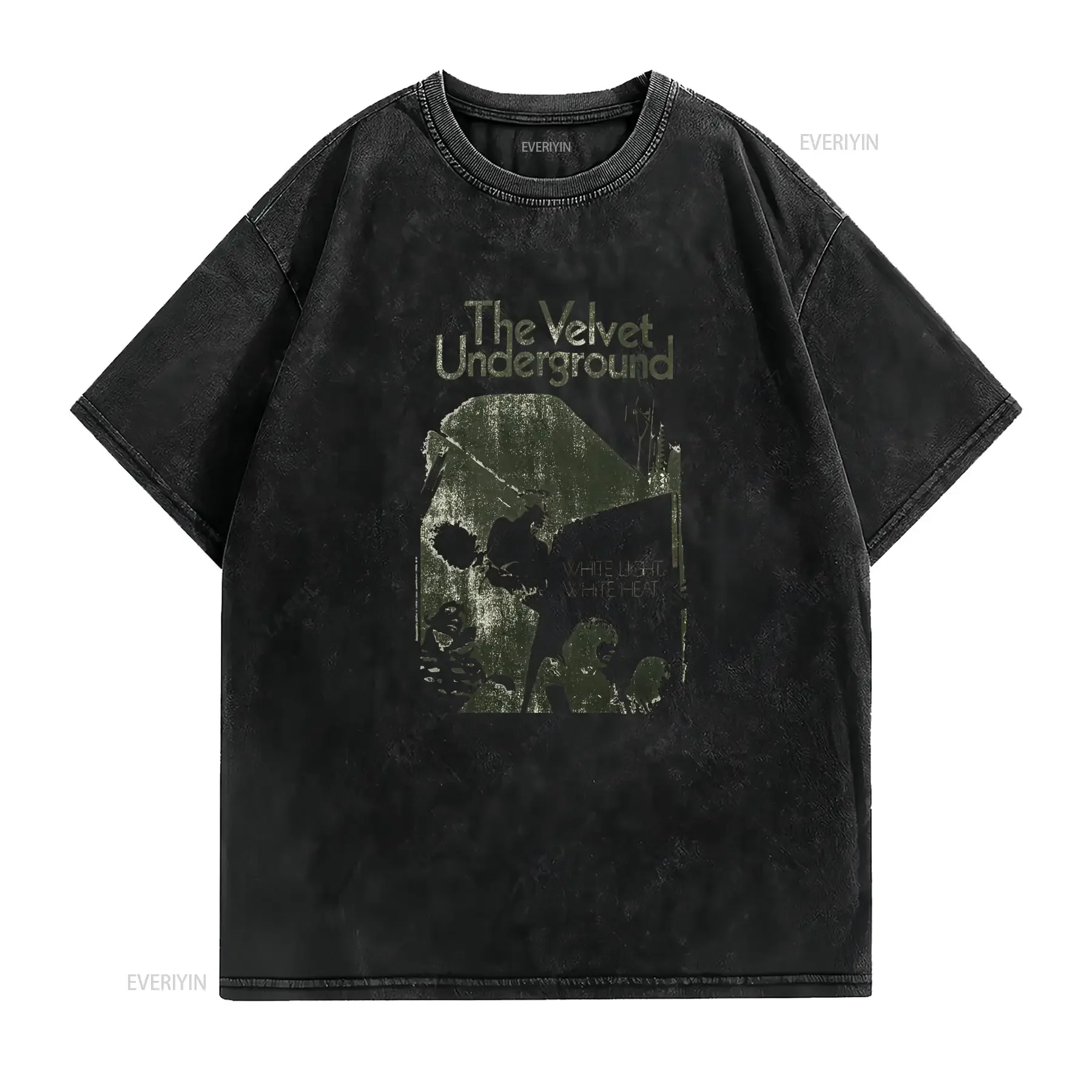 Velvet Underground White Light T Shirt Mens Licensed Rock N Roll Vintage vintage Washed Stretched designer clothes Stylish