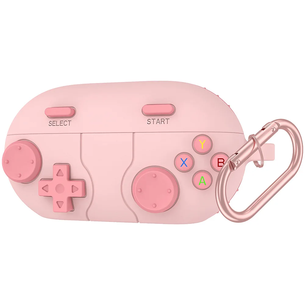 YAYINCC Silikon-Schutzhülle für Beats Solo Buds Kopfhörer-Ladehülle, sturzsicheres und staubdichtes Design mit Spielkonsolen-Tasten. – Detail 5