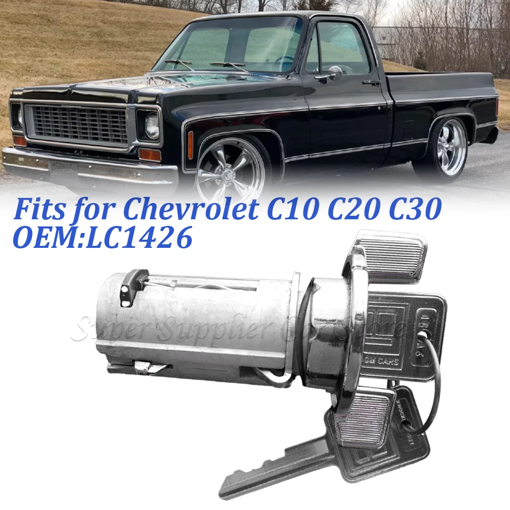 LC1426 Fits for Chevrolet C10 C20 C30 for GMC Truck Auto Ignition Cylinder Lock Switch With 2 Keys Set Car Accessories