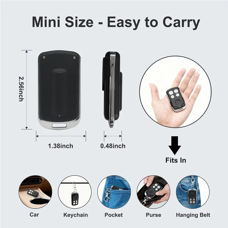 【BRILLIANT】Para GYXEL y JUJIANG Compatible abridor de puerta transmisor de Control remoto abridor de puerta automático Control remoto de Hardware W