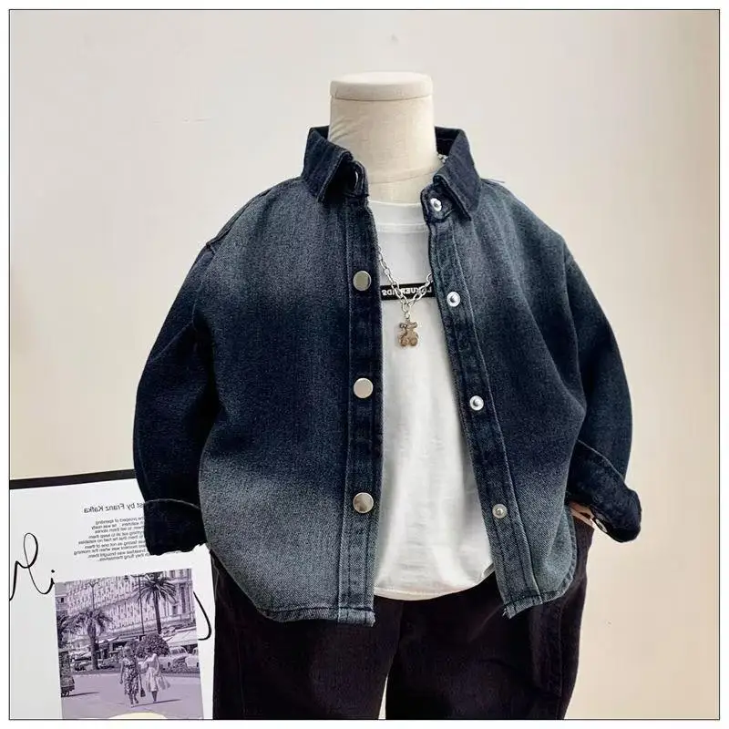 

Children clothing Children Jackets Trendy Casual New Styles Handsome Baby Autumn Spring Autumn Tops Boys Girls Denim Jackets