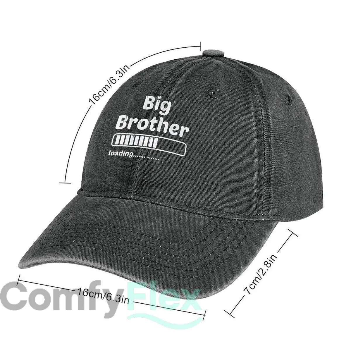 Big Brother Loading Fashion Washed Baseball Cap Hat Outdoor Activities