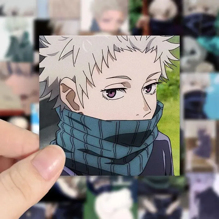 

Anime Jujutsu Kaisen Satoru Gojo Inumaki Toge Cosplay Q Version Tags Painting Decoration Hand Ledger Notebook Tape DIY Ambitus