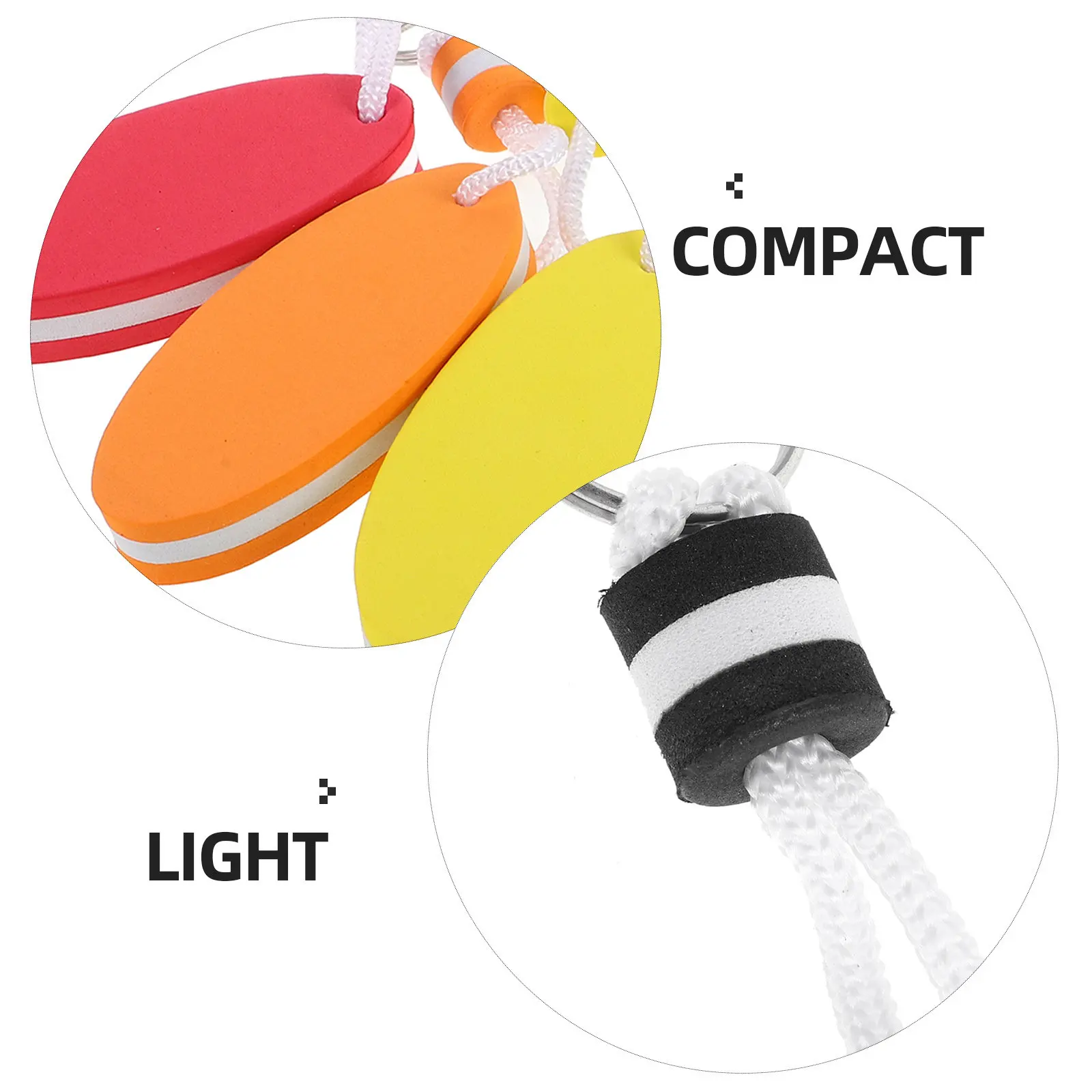 12 Pcs Keychain Boat Float Floating Chains for Boats Ring Charm Floatable Keychains