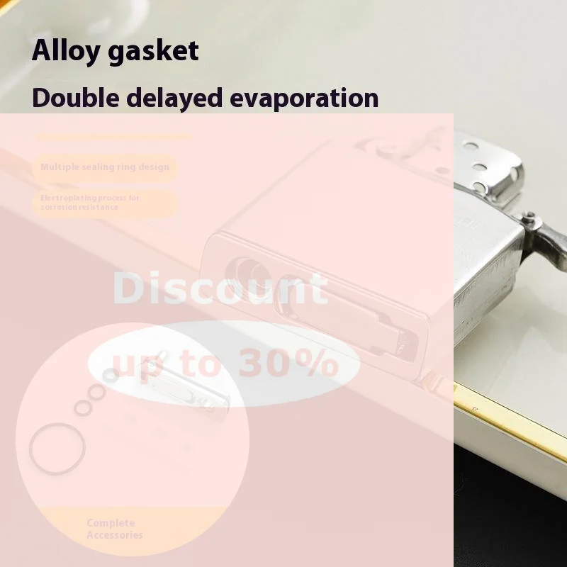 [Sealing Metal Lighter Sealing Metal Cotton Base For Zip Lighter Regular Inner Liner Modified Base Cotton Reduce Volatilization