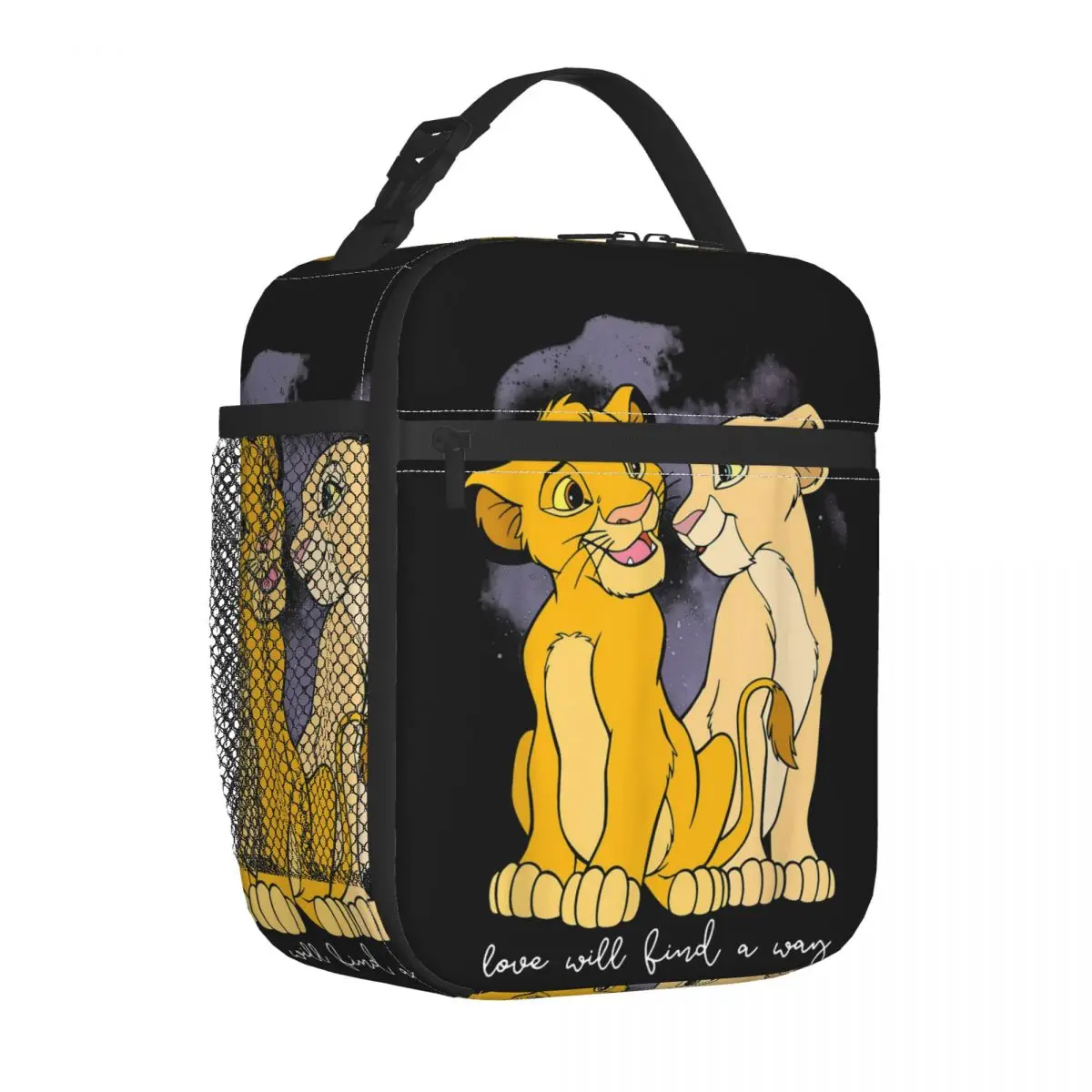 

Lion King Insulated Lunch Bags Cooler Bag Lunch Container Simba Nala Love Valentine's Leakproof Lunch Box Tote Food Bag Travel