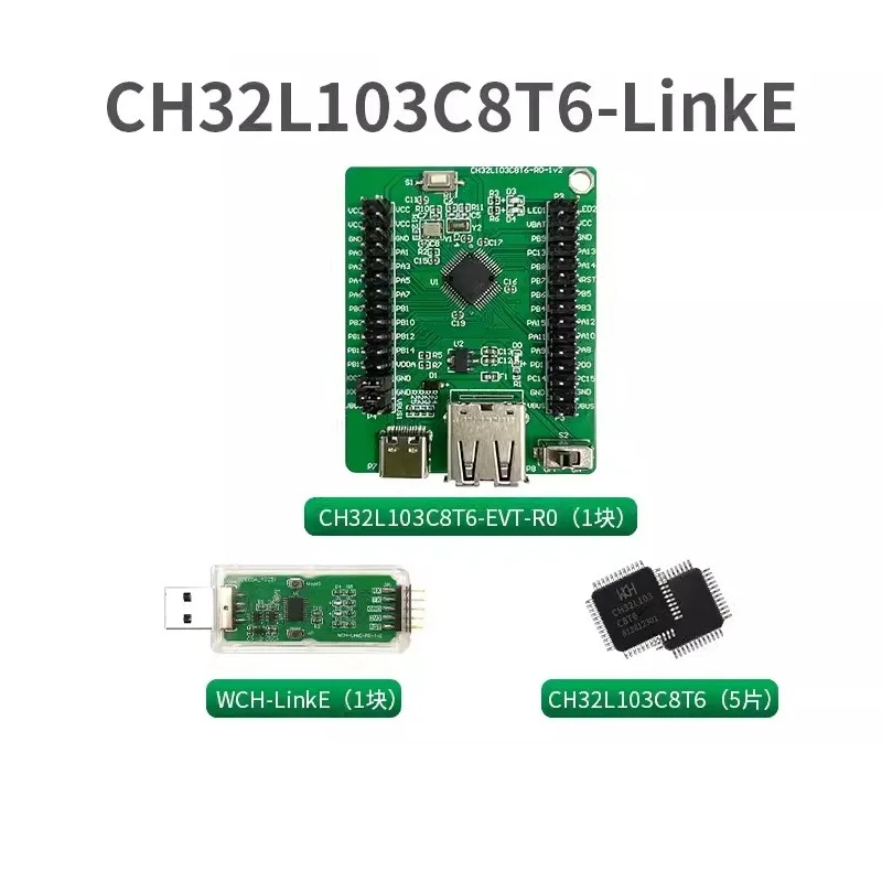 CH32L103 Development Board 32-bit PDUSB Low Power Microcontroller CH32L103C8T6 Evaluation Board Kit