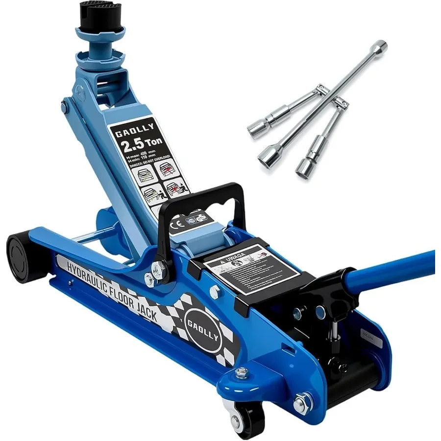 

2,5-тонный напольный домкрат, низкопрофильный сверхпрочный стальной гоночный с однопоршневым подъемным насосом с наконечником, диапазон подъема 4.515.94 Идеально подходит