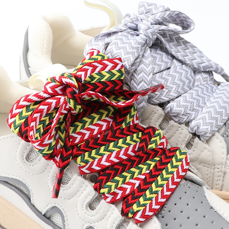 واسعة الدقة المنسوجة Shoestrings 1 زوج 1.5 سنتيمتر/2 سنتيمتر/3 سنتيمتر حذاء مسطح الرياضة والترفيه أربطة أحذية للجنسين طول 120 سنتيمتر/140 سنتيمتر/160 سنتيمتر