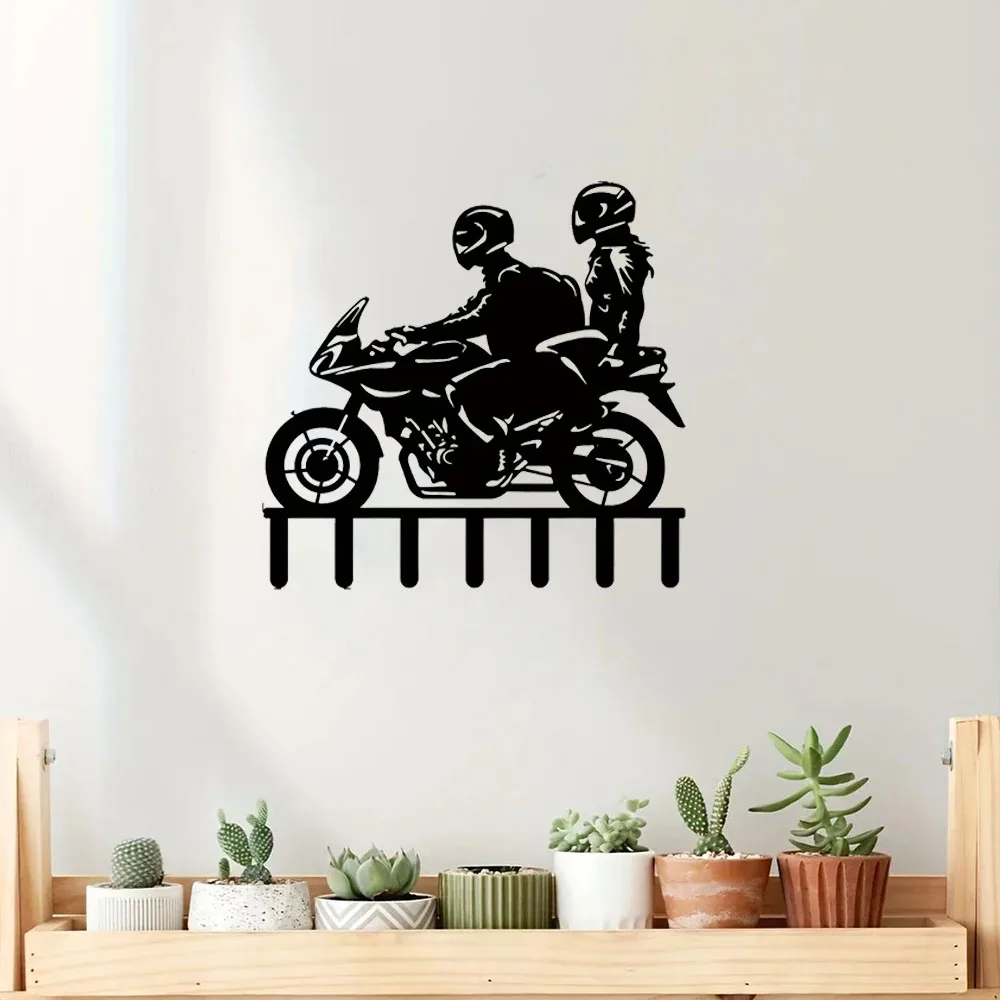 Elegant Wall Hooks: Splendid Wall Couple Motorcycle Key Holder for All