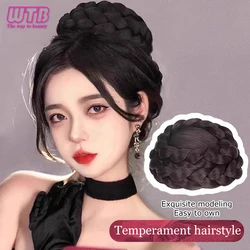 WTB Synthetic Chignon Wig Female temperament Princess Head Clamping Clip Ancient Style Wig Headband Decoration Wig Hair Ring