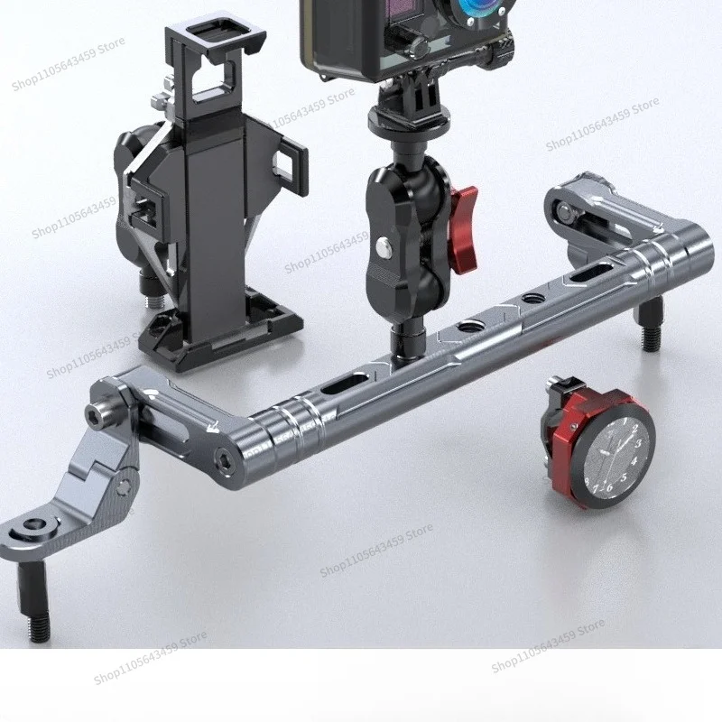 For mirror seat crossbar modification, electric vehicle expansion multi-function rod navigation bracket