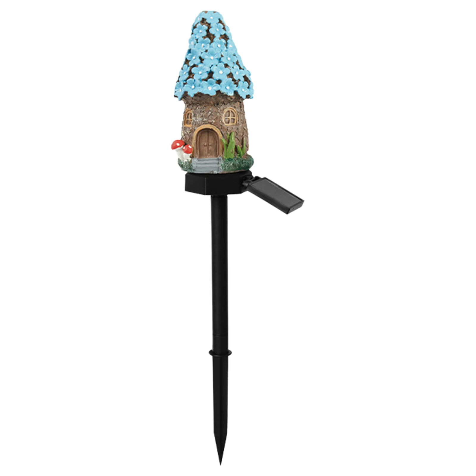 LED Waterproof Landscape Lighting Weather-Proof Solar-Powered Resin Mushrooms Statue Lamp for Yard Patio Pathway Lawn Flower Bed
