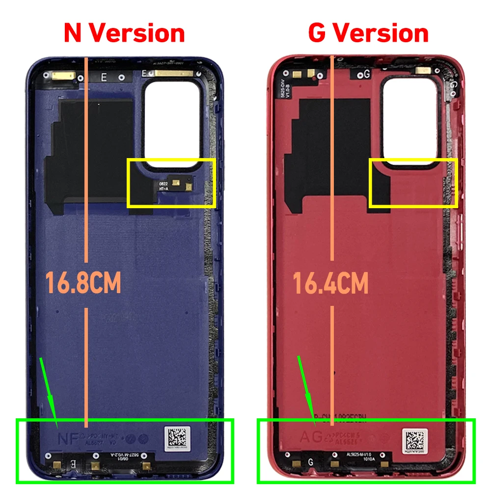 For Samsung Galaxy A03S Back Battery Cover Door Rear Housing Replacement Parts For Samsung A03S A037F A037 A037U Battery Cover