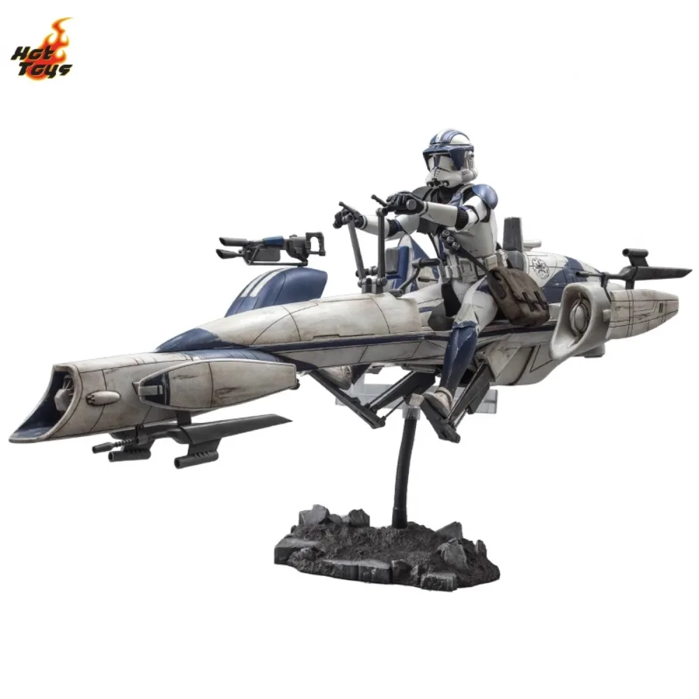 

In Stock Original Flying Motorcycle HT TMS077WK 1/6 STAR WARS Reload Clone Soldiers Art Collection of Movie Character Models