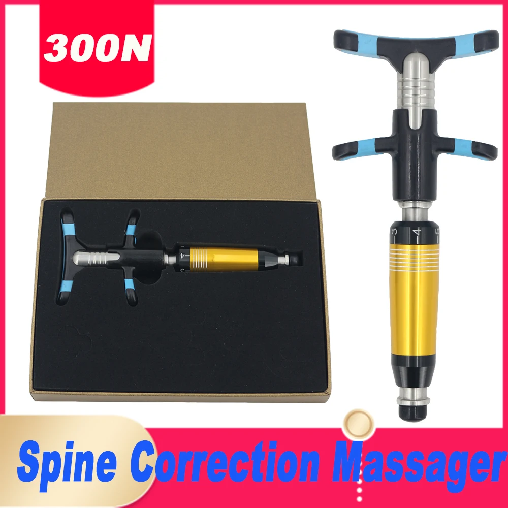 

New Manual Chiropractic Adjustment Tool Therapy Lumbar Correction Nursing Massage Health Care Massager Gun Stainless Steel