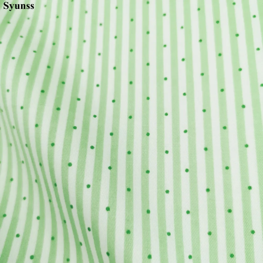 Green Cactus DIY Cotton Fabric Quilting Patchwork Scrapbooking Home Textile Decoration Bedding Clothing Doll Sewing Cloth Syunss