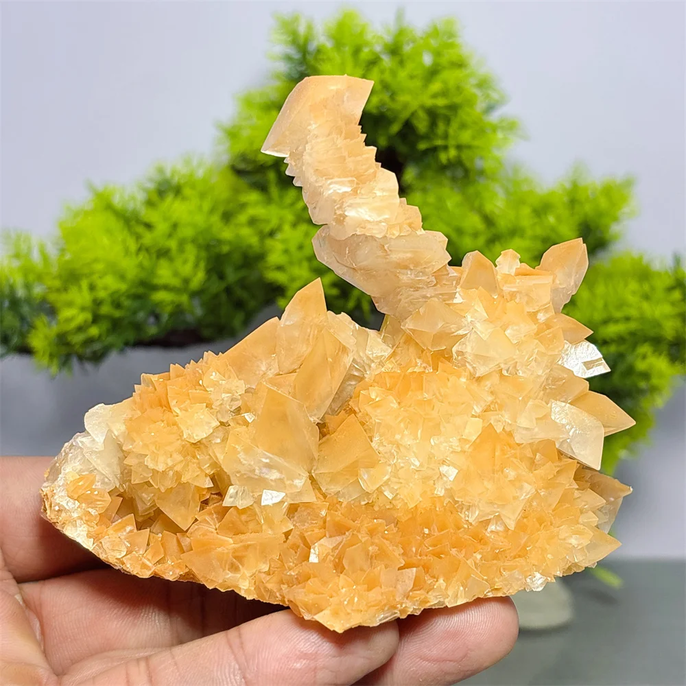 Espécimen de Calcita Melaleuca, Cristal Natural, Decoración para el Hogar, Decoración de Habitaciones, Piedra de Cuarzo de la Suerte, Energía Curativa de Reiki para Jardín, Regalos de Amor