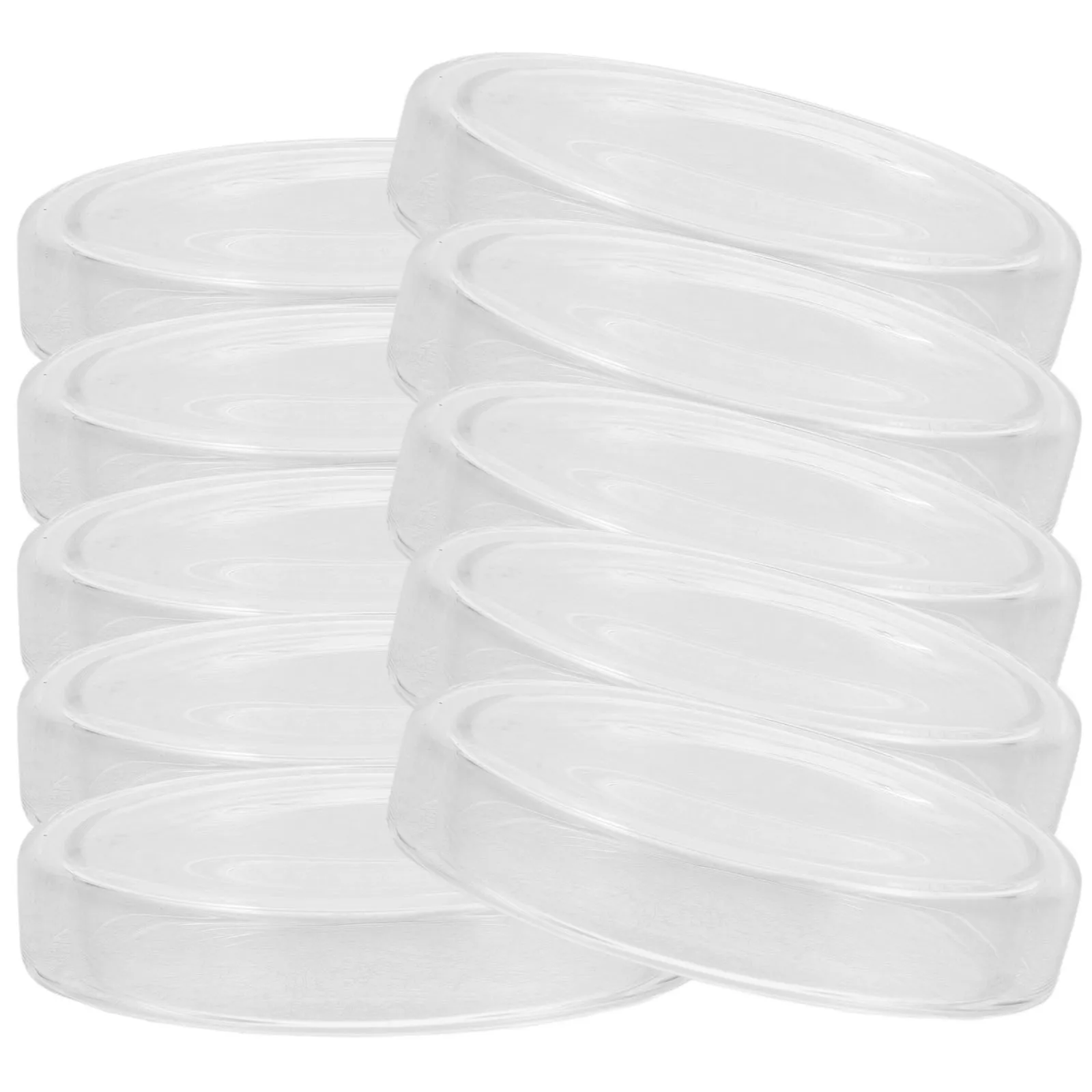

10pcs 9Cm Plastic Lab Cell Culture Dishes With Lids Stackable Petri Dishes Flat Bottom Bacteriological Petri Dish For Science