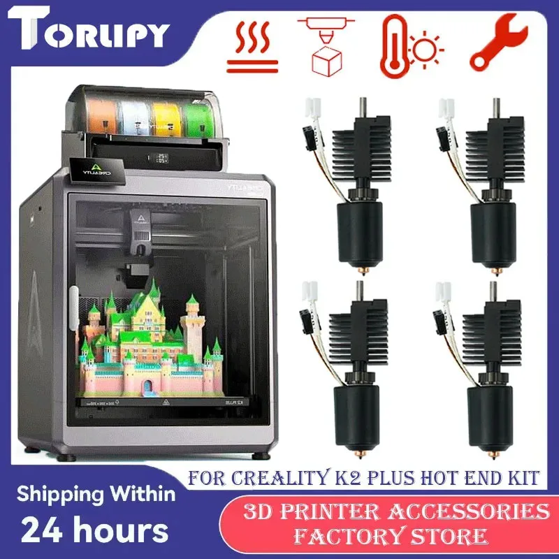 Upgrade For Creality K2 Plus Heating Block Replacement Hotend Hardened Steel All-metal Design Nozzle For 3D Printer Accessories