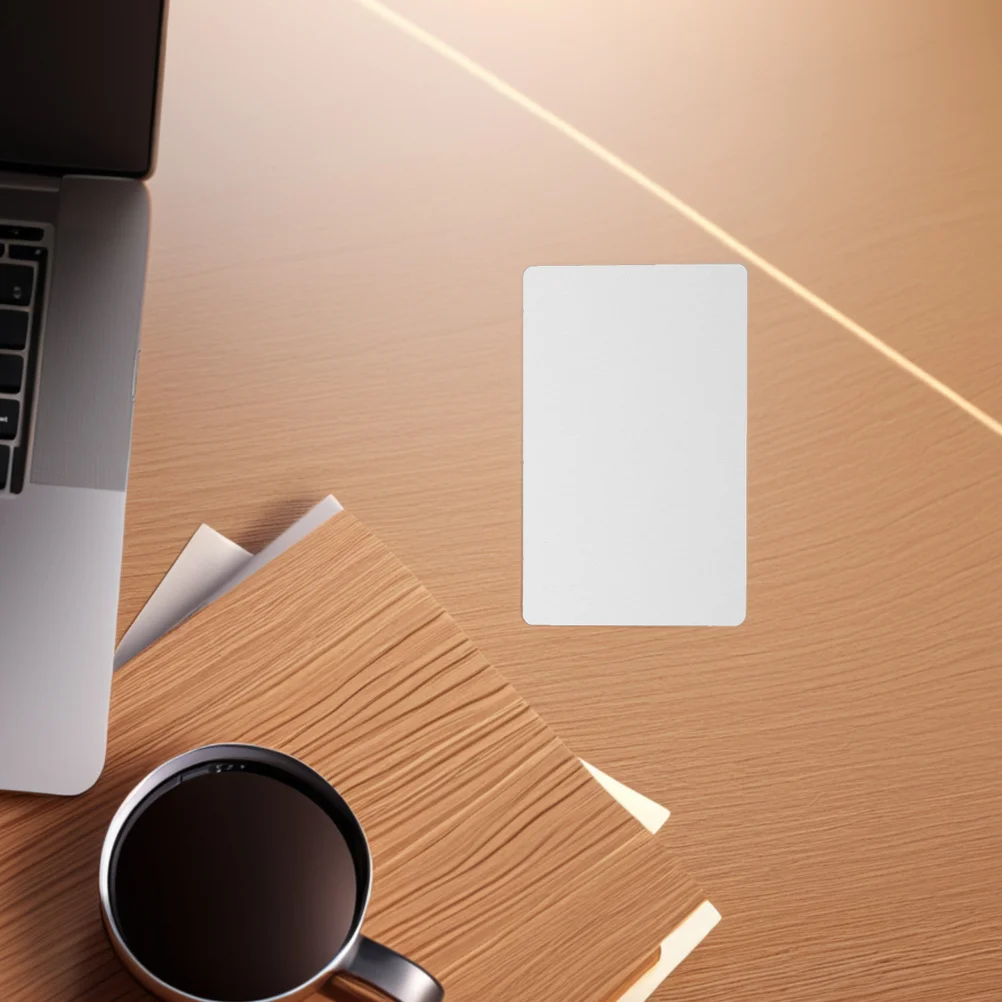 

50Pcs Blank Metal Business Cards Aluminum Engraving Sublimation Name Cards DIY Printable Stainless Steel Business Card Blanks