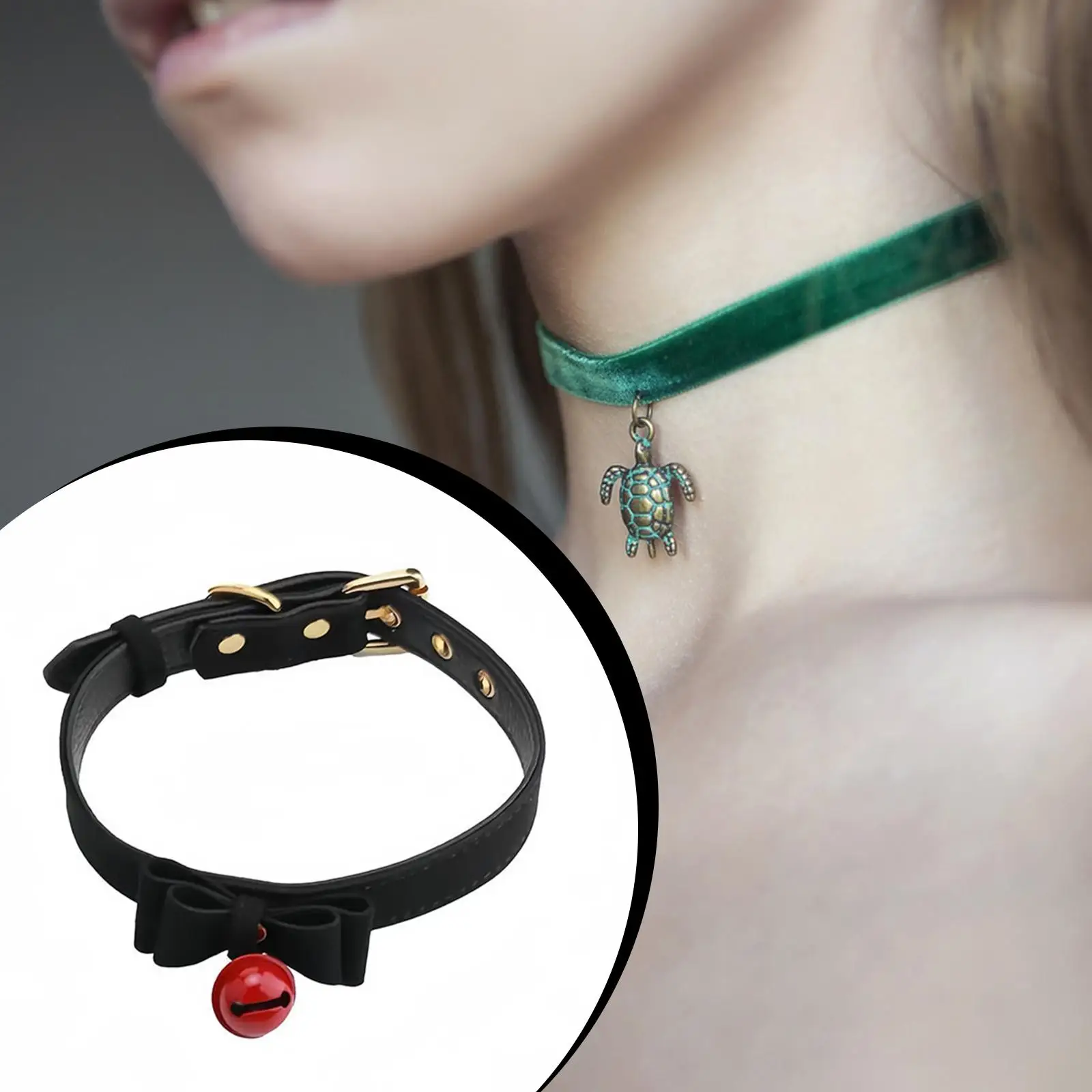 Choker Necklace Jewelry Gifts Sturdy Fashion Charm Accessory Leather for Engagements Birthday Thanksgiving Wedding Graduate