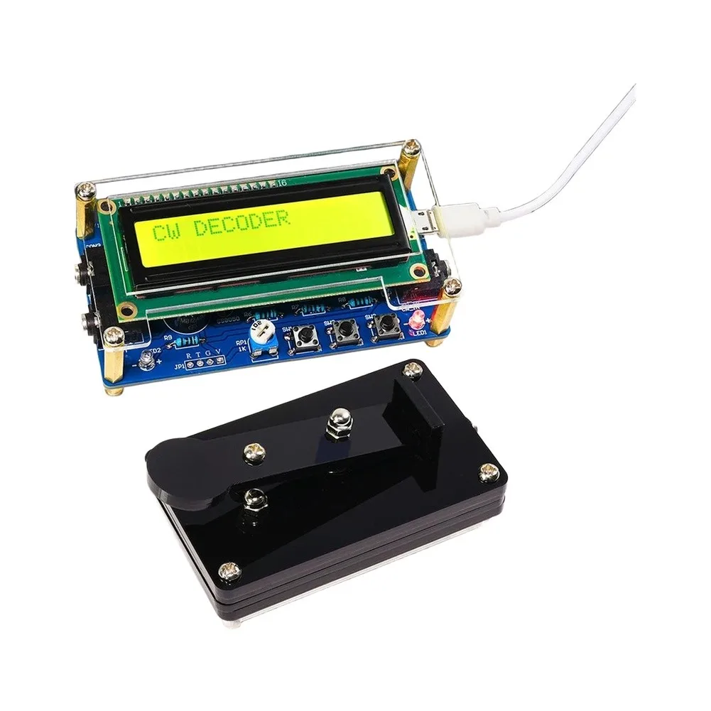 LCD Display For CW Code Learning Kit for Beginners and Radio Enthusiasts USB 5V Power Buzzer Audio Signal Compatibility