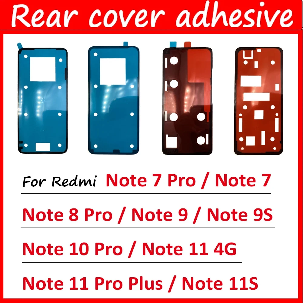 NEW Tested Back Adhesive Waterproof For Xiaomi Redmi Note 7 8 9 10 11 Pro Plus 9S 10S 11S 11 4G Back Glass Cover Adhesive Glue